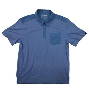 5.11 Tactical Polo Shirt Mens XL Blue Short Sleeve Knit Performance Golf